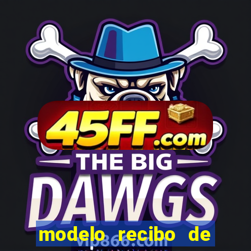 modelo recibo de pagamento autonomo